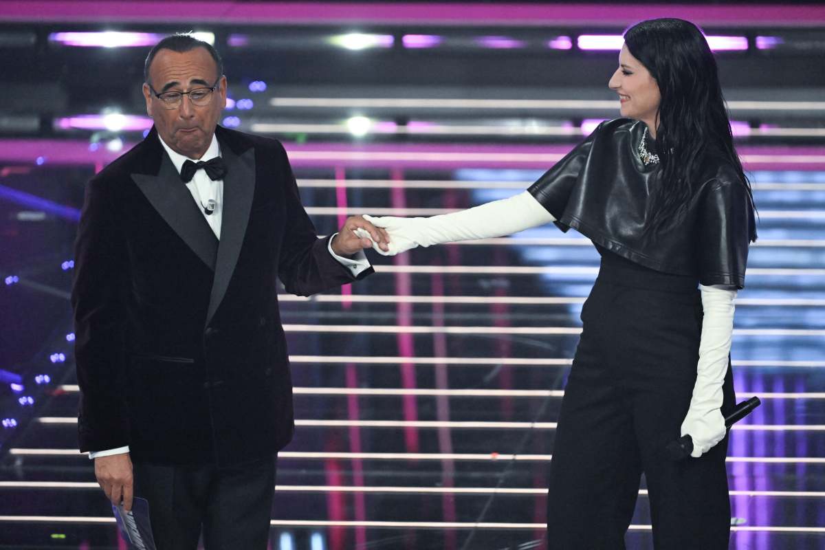 Carlo Conti e Laura Pausini